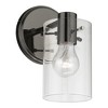 Livex Lighting Munich 1 - Light Sconce in  Black Chrome - 4 of 4