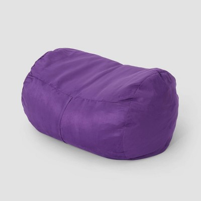 4" Barry Traditional Suede Bean Bag Cover Only Purple - Christopher Knight Home