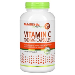 NutriBiotic Immunity, Vitamin C, 1,000 mg, 250 Capsules - 1 of 4