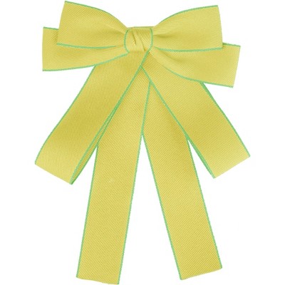 Elerevyo Women's Wedding Party Ribbon Brooch Pin Bow Tie