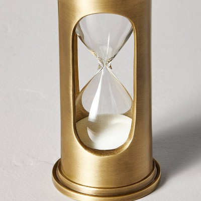 Decorative Brass Hourglass Antique Finish - Hearth &#38; Hand&#8482; with Magnolia