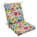 Gregoire Prima Squared Corners Outdoor Chair Cushion Blue - Pillow Perfect