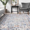 Vintage Area Rugs Washable Medallion Floor Cover with Non-Slip Backing - 4 of 4