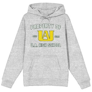 My Hero Academia Property of U.A. High School Men's Athletic Heather Graphic Hoodie - 1 of 1