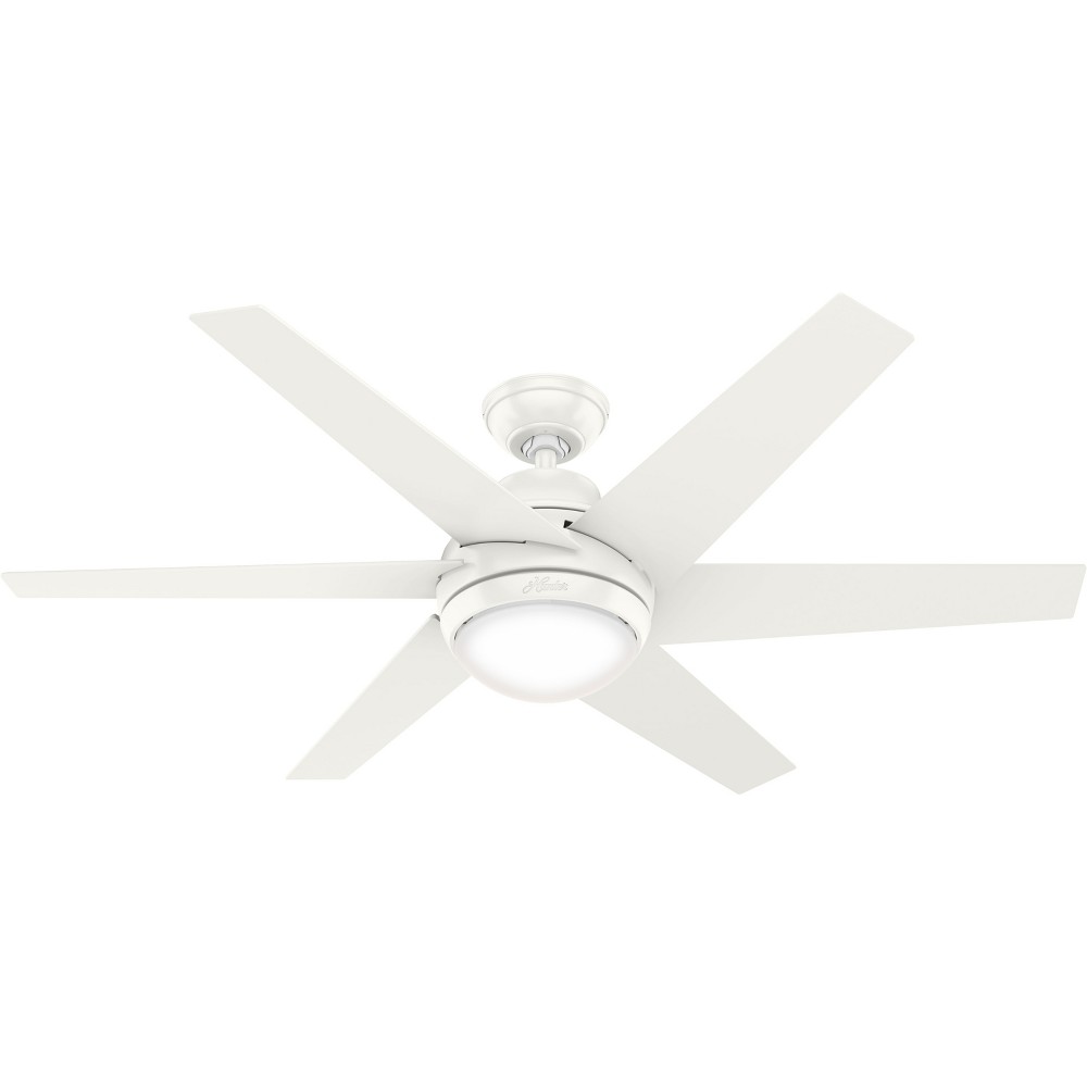 Photos - Fan 52" Sotto Ceiling  with LED Light White - Hunter 