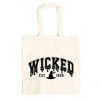 City Creek Prints Wicked 1629 Canvas Tote Bag - 15x16 - Natural