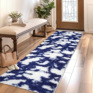 Ultra-Soft Shag Area Rug with Modern Cow Print, Thick Plush Fluffy Carpet, Non-Slip for Living Room, Bedroom, Kids Room or Dorm Home Decor. - 1 of 4