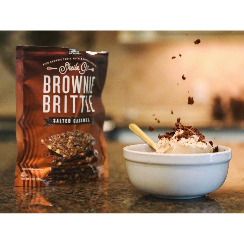 Sheila G&#39;s Brownie Brittle, Salted Caramel, Thin &#38; Crunchy Cookies - 5oz, 6 of 10