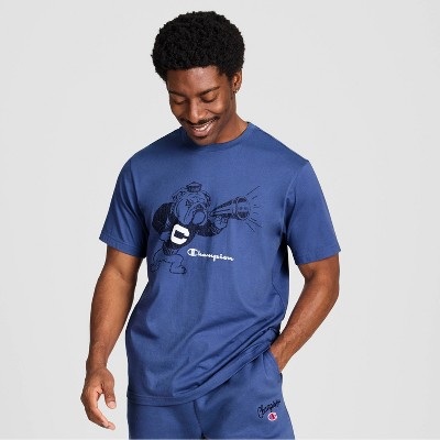 Champion Men's Graphic T-Shirt - Gray Blue