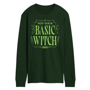 Men's - Wicked - Not Your Basic Witch Long Sleeve Graphic T-Shirt - 1 of 2