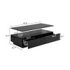 NicBex Modern 2-Tier Fluted Design Coffee Table with Storage Drawers & Open Shelf,Colorful LED Accent Center Table for Living Room,Bedroom - 4 of 4