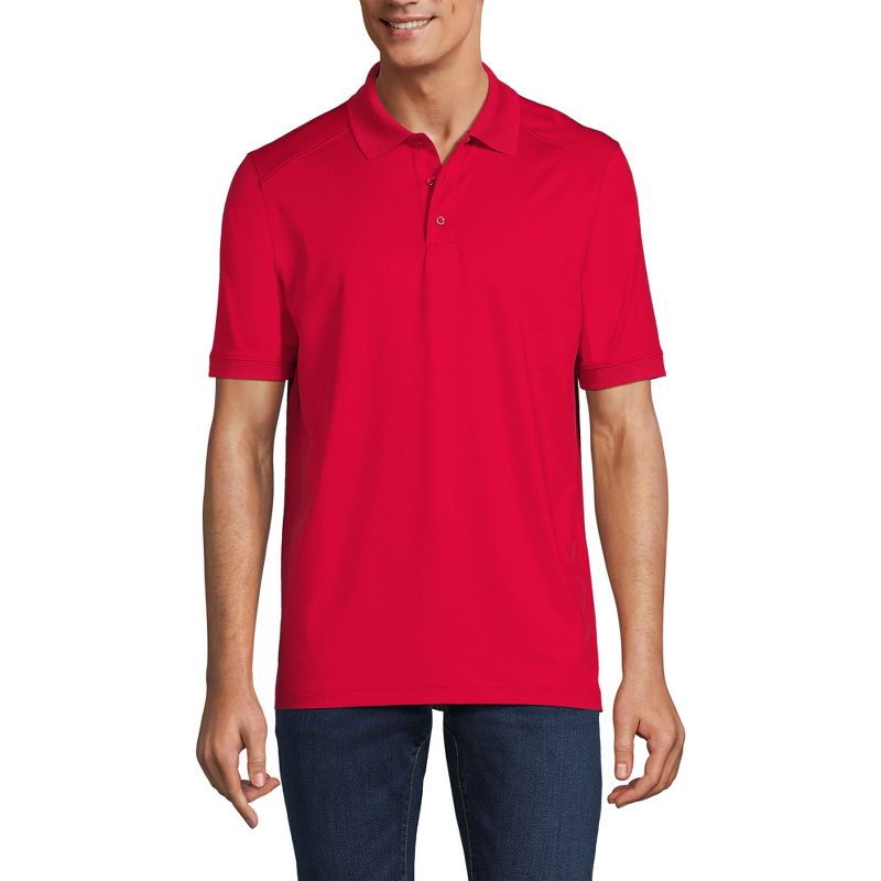 Lands' End Men's Short Sleeve Rapid Dry Active Polo Shirt, 1 of 4
