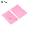 Unique Bargains Blank Paper Mini Vintage DIY Greeting Card Envelopes 50 Pcs - 3 of 4
