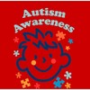 Playful Puzzle Pieces Autism Awareness  Adult Crew Neck Short Sleeve Tee - 2 of 2