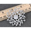 Anna-Kaci Flower Leaf Royal Bouquet Clear AB Crystal Rhinestone Wreath Holiday Pin Brooch - 3 of 4