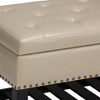 NicBex 43.7" Storage Bench Rectangle Storage Ottoman Bench with Open Bottom for Bedroom, Entryway - 2 of 4