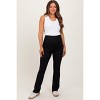 Pinkblush Black High Waist Maternity Kick Flare Pants - 2 of 4