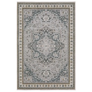 Oriental Weavers Ellington ELL02 Blue/ Grey Indoor Area Rug - 5'3" x 7'6" - 1 of 4