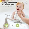 6-Pack Cami Baby Washcloths for Newborn, Organic Cotton Face Wash Cloths for Babies, Soft & Absorbent Baby Bath Towels - 4 of 4
