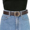 Allegra K Women Pin Buckle Belt Soft Wide Waist Belt Casual Dresses Jeans Pants 1 Pc - 4 of 4
