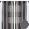 Chanasya 2pk Faux Belgian Flax Semi Sheer Window Curtain Panels - Set of 2 - 2 of 4