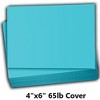 Hamilco Colored Scrapbook Cardstock Paper 4x6 Card Stock Paper 65 lb Cover 100 Pack (Electric Blue) - 2 of 4