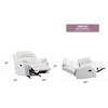 PU Recliner Chair with Padded Arms, Foam Cushion, Compact Design for Living Room - 3 of 4
