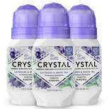 Crystal Mineral Roll-On Deodorant - Lavender & White Tea - 2.25 fl oz/3pk