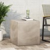 Maggift Patio End Tables Accent Side End Table for Outdoor and Indoor, Garden, Backyard Use, Special Design, Gray, 22"*22"*22.5" - 3 of 4