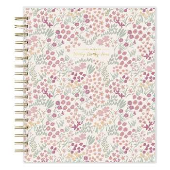 Ivory Paper Co 2024 Planner 10"x8" Daily/Monthly Frosted Cover Tillie Pink