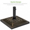 Best Choice Products 26lb Heavy-Duty Steel Square Patio Umbrella Base Stand w/ Decorative Basketweave Pattern - Bronze - 2 of 4