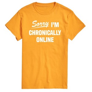 Men's - Instant Message - Sorry I'm Chronically Online Short Sleeve Graphic T-Shirt - 1 of 4