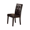 Royal Hampton Faux Leather Dining Side Chair In Pine, Set Of 2, Dark Brown - 2 of 2