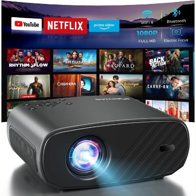 ELEPHAS Projector with WiFi & Bluetooth - 800 ANSI Lumens Home Theater, Officially Licensed Netflix/Prime Video/YouTube,  HDMI/USB