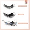 Saviland Vegan Mink Lash Trio: 15-Pair 18-21mm Fox/Cat Eye Strips - Wispy to Fluffy 3D Faux Lashes. - 2 of 4