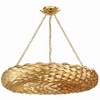 Crystorama Lighting Broche 8 - Light Pendant in  Antique Gold - 3 of 4