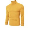 Clearlove Men’s Stretch Muscle Fit Turtleneck Long Sleeve Knit T-Shirt Slim Casual Essential - 4 of 4