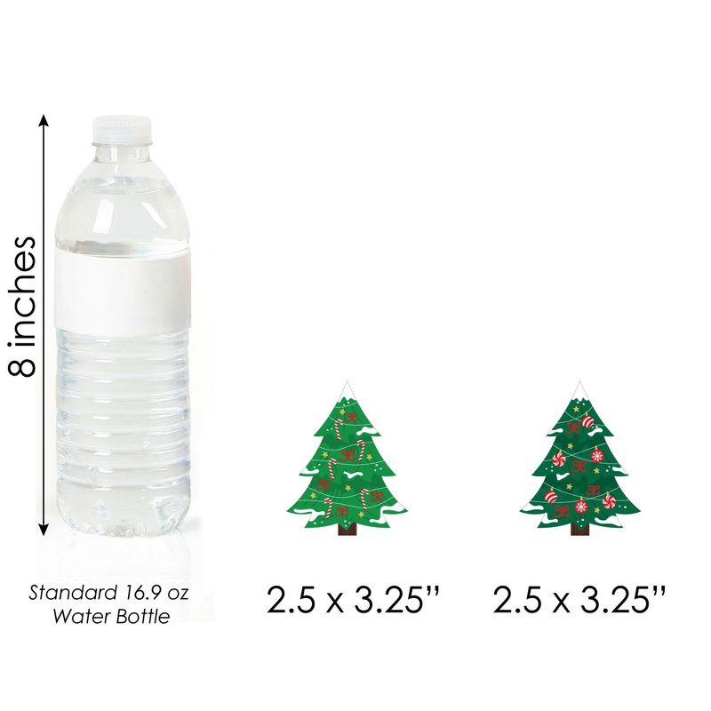 Big Dot of Happiness Snowy Christmas Trees - DIY Shaped Classic Holiday Party Cut-Outs - 24 Count, 5 of 6