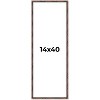 PosterPalooza | 14x40 Thin Bamboo Picture Frame, UV Acrylic, 2 Finishes - Gold and Brown - 2 of 4