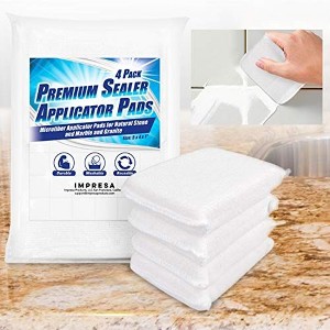Impresa Reusable Sealer Applicator Pads [4 Pack] - Advanced Microfiber Cleaning Cloth (5 x 4 x 1 in) - 1 of 4