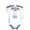 Hudson Baby Infant Boy Cotton Bodysuits, Jawsome Little Bro - 2 of 4