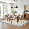 Area Rugs for Living Room Bedroom Modern Floral Bordered Rug Non-Slip Low Pile Accent Carpet Soft Foldable Rug Home Decor - 2 of 4