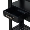 Kumasinova 62.2" Large Wood Console Table with Drawers,Entryway Table with Storage Shelves,Hallway Table with Metal Handles,Sofa Table for Hallway - 4 of 4