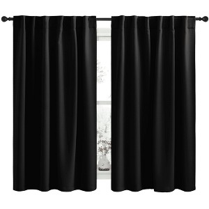 NICETOWN Backtab & Rod Pocket Blackout Thermal Curtain Panels, Set of 2 - 1 of 4