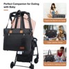Diaper Bag Tote, Baby Bag, Travel Diaper Totewith Changing Pad and First Aid purse - 3 of 4