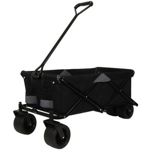 Vynxaria 360¡ã Rotating Heavy-Duty Folding Wagon - Versatile All-Terrain Cart for Outdoor Fun - 1 of 4