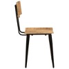 vidaXL Dining Chairs, 2 Pcs, 17.3"x15.7"x31.5" Solid Wood Mango - 3 of 4