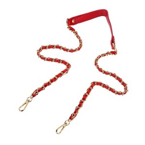 Unique Bargains Metal Corrosion-Resistant PU Leather Purse Flat Chain Strap - 1 of 4