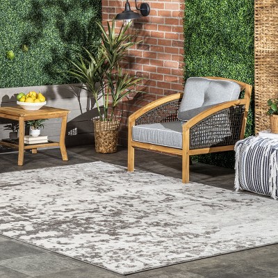 Meaghan Gray Abstract Washable Synthetic Area Rug, 5' x 8'