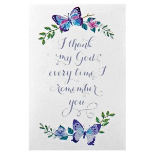 I Thank My God Every time Mini Cardstock Bookmarks Pack of 24 - 1 of 2